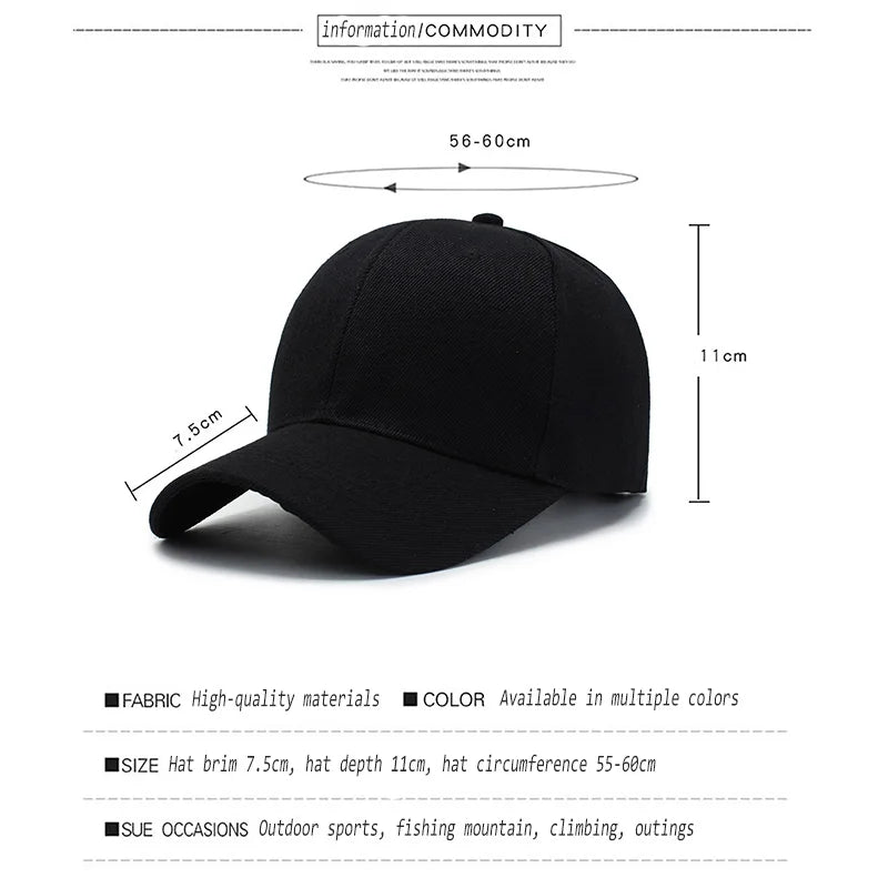 Casquette Snapback Noire Unisexe – Style Street